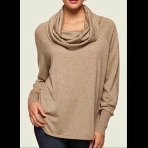 Joie Wesley cowl funnel neck cashmere blend sweater
